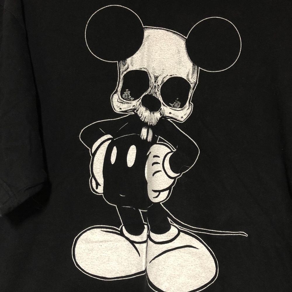 Low Brow Art Co. mens XXL dark Mickey Mouse shirt